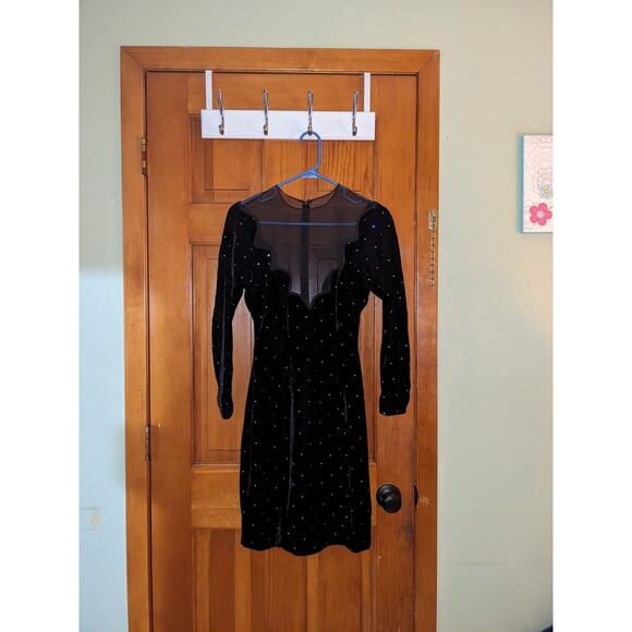 Jiki Monte Carlo Creations Black Dress With Rhinestones Size 38 (US 4) - Picture 1 of 15